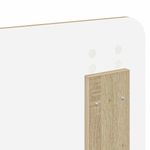 Casa si Gradina - Mobilier - Paturi si accesorii - Accesorii paturi - Tablie de pat cu LED, alb, 80x5x78/88 cm, piele ecologica - Infinity.ro