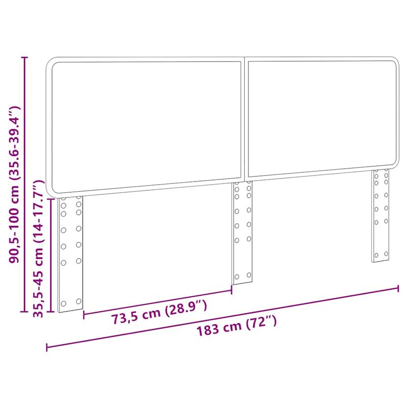Casa si Gradina - Mobilier - Paturi si accesorii - Accesorii paturi - Tablie de pat cu LED, alb, 80x5x78/88 cm, piele ecologica - Infinity.ro