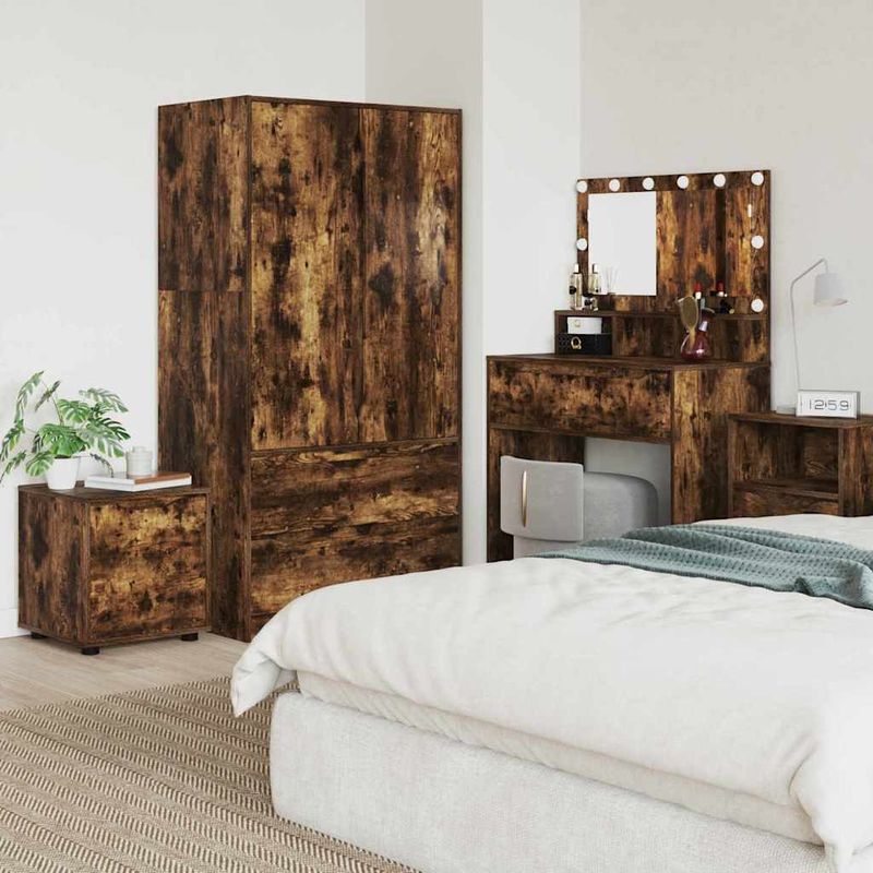 Casa si Gradina - Mobilier - Dulapuri si sifoniere - Dulapuri - Dulap de Baie Stejar fumuriu 40,5 x 40 x 44 cm Lemn compozit - Infinity.ro