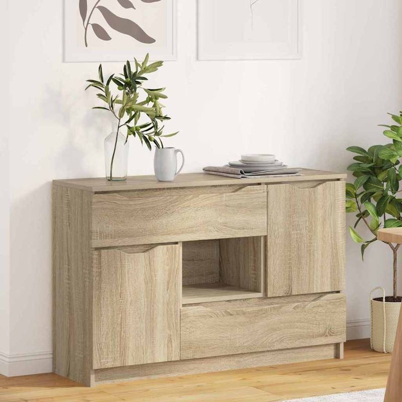 Casa si Gradina - Mobilier - Comode si corpuri - Comode - Bufet cu sertar Stejar Sonoma 100 x 30 x 65,6 Lemn compozit - Infinity.ro
