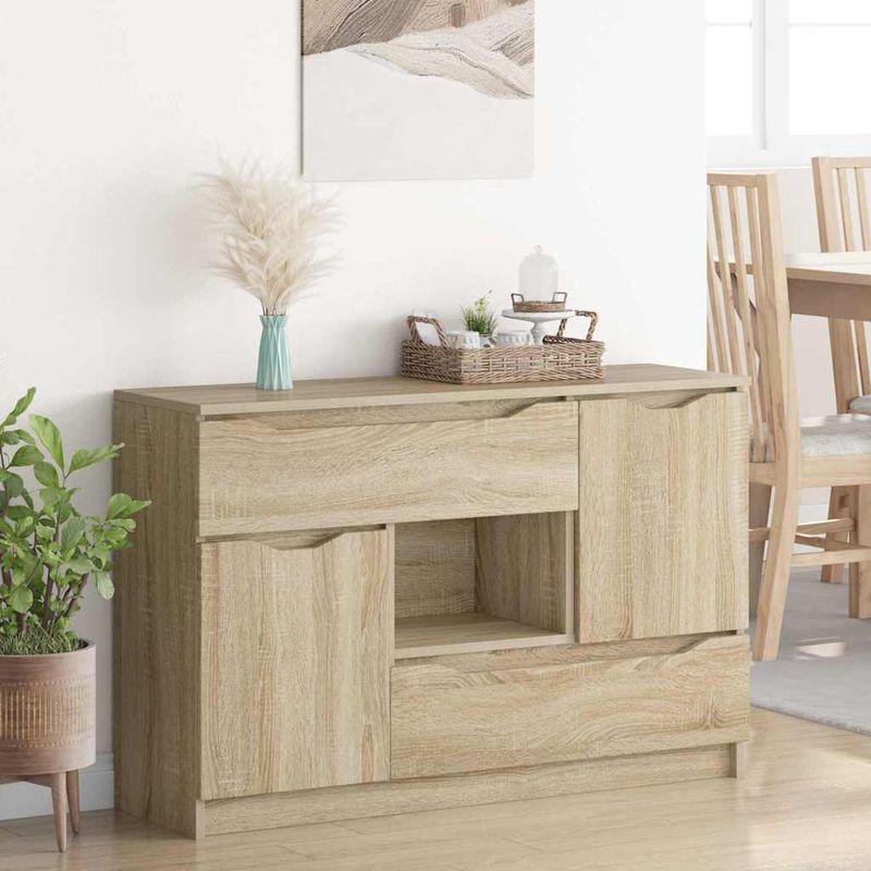 Casa si Gradina - Mobilier - Comode si corpuri - Comode - Bufet cu sertar Stejar Sonoma 100 x 30 x 65,6 Lemn compozit - Infinity.ro
