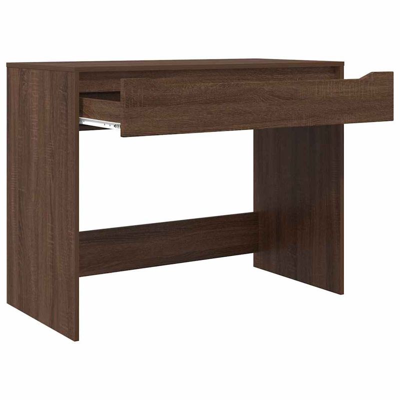 Casa si Gradina - Mobilier - Mese si birouri - Birouri - Birou cu sertar Stejar inchis 100 x 50 x 78 cm Lemn compozit - Infinity.ro