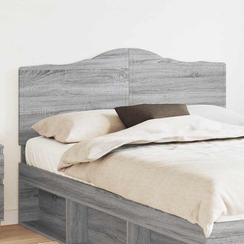 Casa si Gradina - Mobilier - Paturi si accesorii - Accesorii paturi - Tablie de pat cu aripioare gri deschis 163x16x118/128cm catifea - Infinity.ro