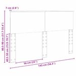 Casa si Gradina - Mobilier - Paturi si accesorii - Accesorii paturi - Tablie de pat cu aripioare negru 203x23x78/88 cm catifea - Infinity.ro