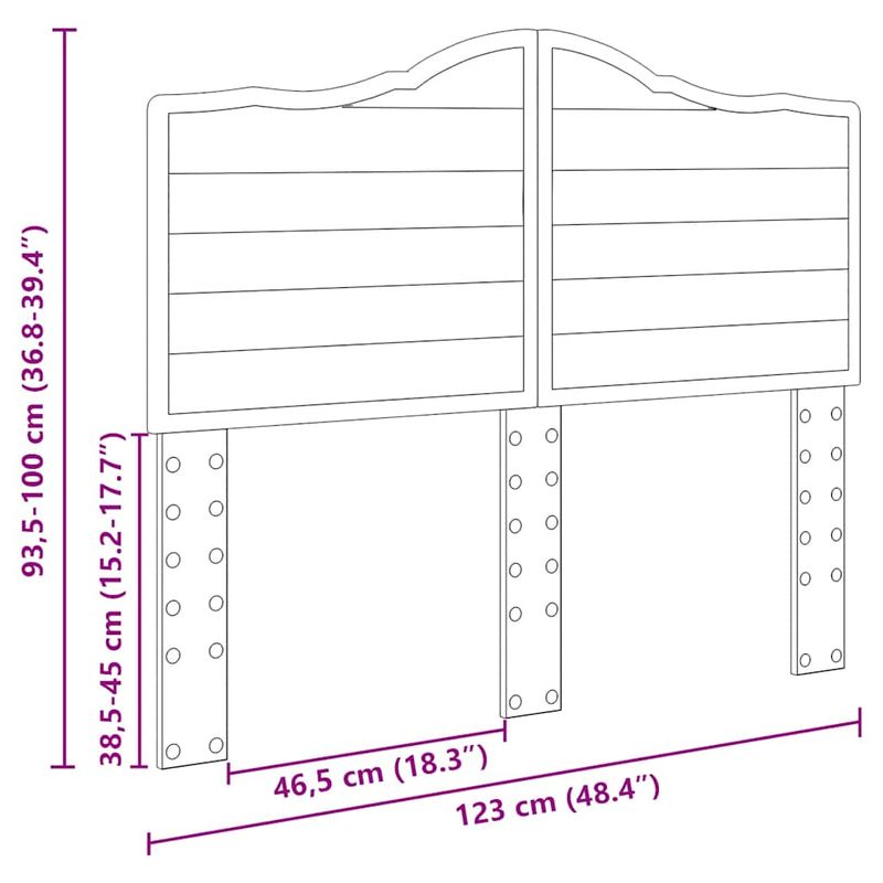 Casa si Gradina - Mobilier - Paturi si accesorii - Accesorii paturi - Tablie de depozitare Stejar brun 100 cm Lemn compozit - Infinity.ro