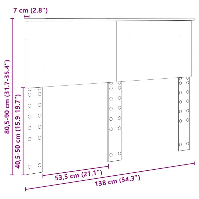 Casa si Gradina - Mobilier - Paturi si accesorii - Accesorii paturi - Tablie de pat cu aripioare, albastru, 93x23x118/128 cm, textil - Infinity.ro