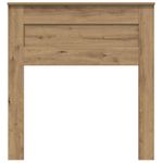 Casa si Gradina - Mobilier - Paturi si accesorii - Accesorii paturi - Tablie de pat cu aripioare maro inchis 93x23x118/128 cm textil - Infinity.ro