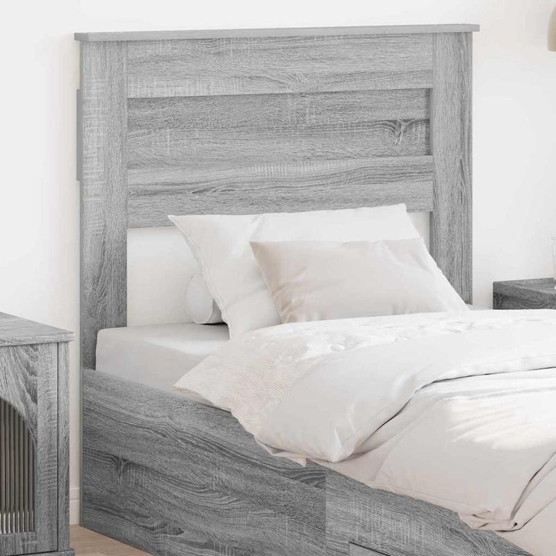 Casa si Gradina - Mobilier - Paturi si accesorii - Accesorii paturi - Tablie de pat cu aripioare gri deschis 183x23x118/128cm catifea - Infinity.ro