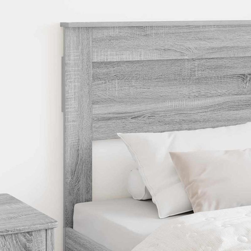 Casa si Gradina - Mobilier - Paturi si accesorii - Accesorii paturi - Tablie de pat cu aripioare gri deschis 183x23x118/128cm catifea - Infinity.ro