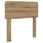 Casa si Gradina - Mobilier - Paturi si accesorii - Accesorii paturi - Tablie de pat cu aripioare, albastru, 103x16x118/128 cm, textil - Infinity.ro