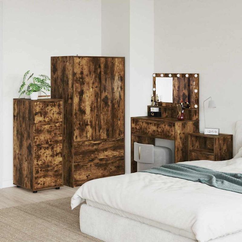 Casa si Gradina - Mobilier - Dulapuri si sifoniere - Dulapuri - Dulap de depozitare Stejar fumuriu 40 x 48 x 105 cm - Infinity.ro