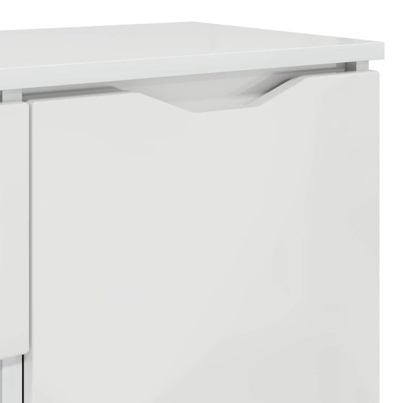 Casa si Gradina - Mobilier - Comode si corpuri - Comode - Bufet cu sertar Alb lucios 100 x 30 x 65,6 Lemn compozit - Infinity.ro