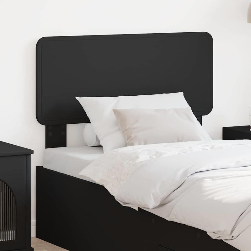Casa si Gradina - Mobilier - Paturi si accesorii - Accesorii paturi - Tablie de pat cu dulapuri, negru, lemn prelucrat - Infinity.ro