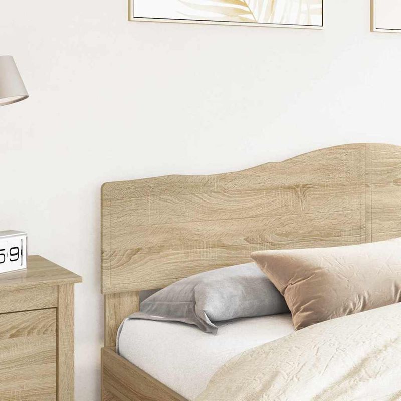 Casa si Gradina - Mobilier - Paturi si accesorii - Accesorii paturi - Tablie de pat cu LED, alb, 90x5x118/128 cm, piele ecologica - Infinity.ro