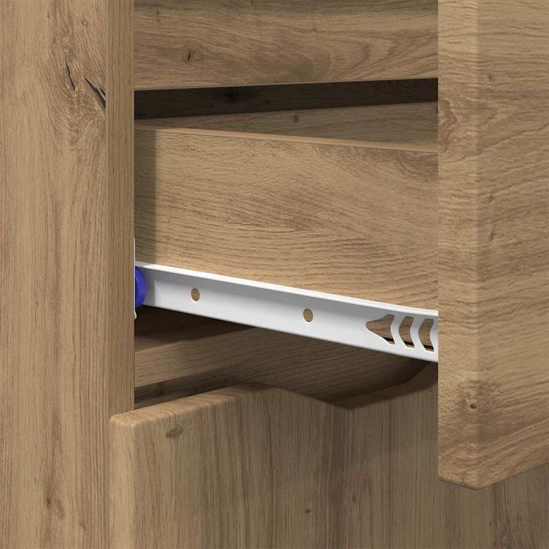 Casa si Gradina - Mobilier - Comode si corpuri - Comode - Bufet cu sertar Stejar Artizanal 100 x 30 x 65,6 Lemn compozit - Infinity.ro