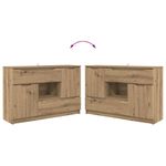 Casa si Gradina - Mobilier - Comode si corpuri - Comode - Bufet cu sertar Stejar Artizanal 100 x 30 x 65,6 Lemn compozit - Infinity.ro