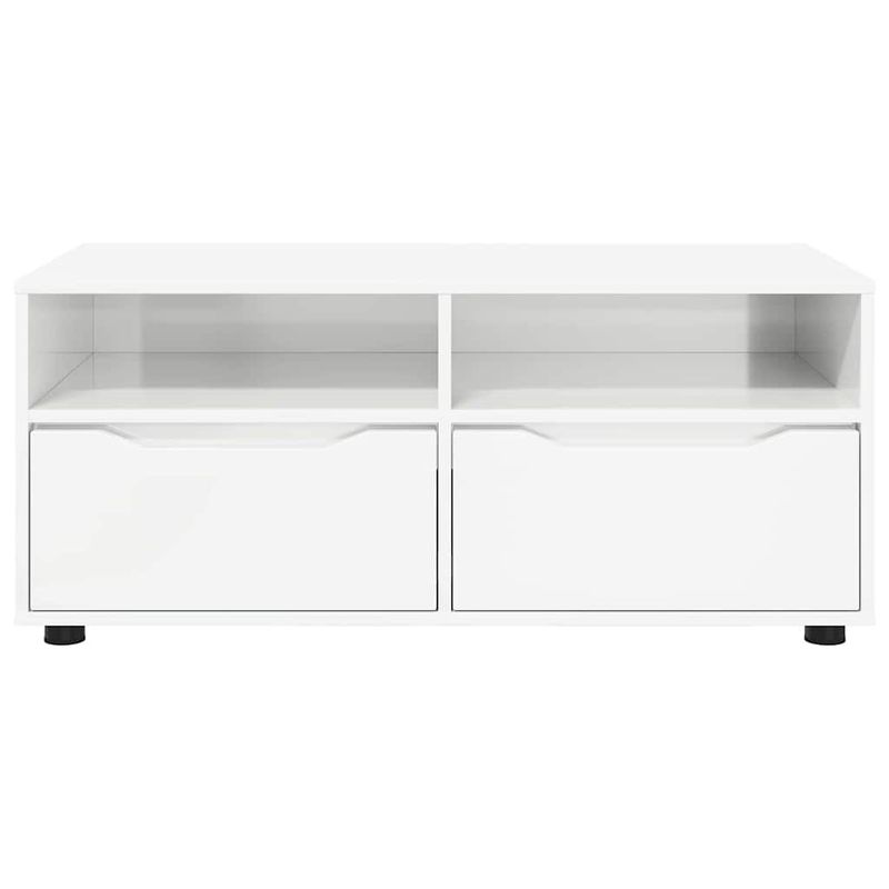 Casa si Gradina - Mobilier - Comode si corpuri - Comode - Cabinet TV cu sertar Alb lucios 100 x 48 x 43 cm Lemn compozit - Infinity.ro