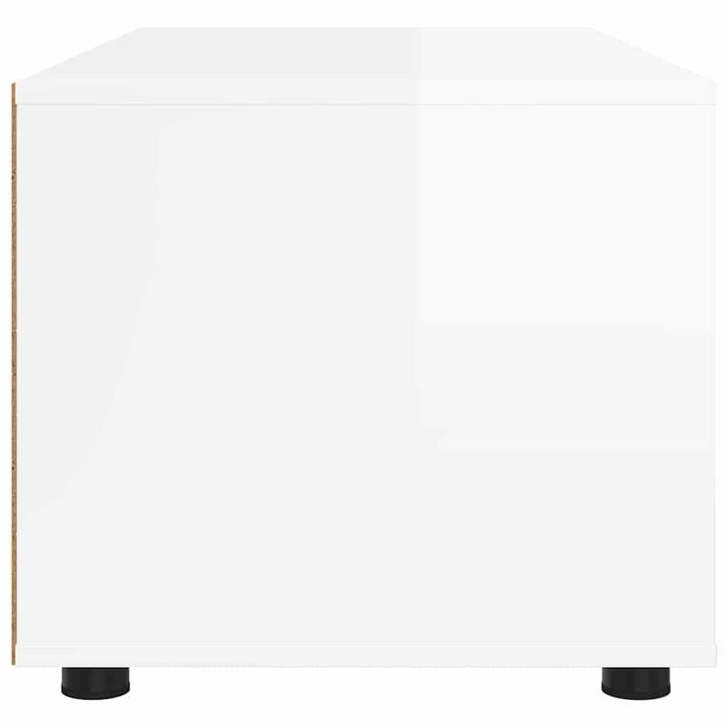 Casa si Gradina - Mobilier - Comode si corpuri - Comode - Cabinet TV cu sertar Alb lucios 100 x 48 x 43 cm Lemn compozit - Infinity.ro