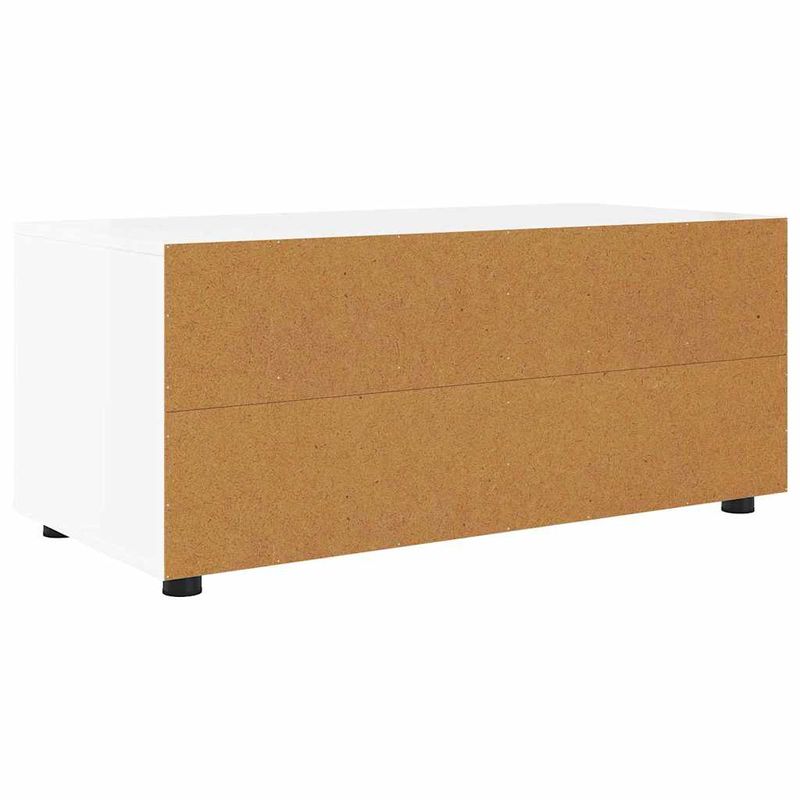 Casa si Gradina - Mobilier - Comode si corpuri - Comode - Cabinet TV cu sertar Alb lucios 100 x 48 x 43 cm Lemn compozit - Infinity.ro