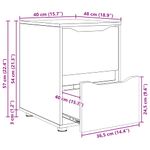 Casa si Gradina - Mobilier - Dulapuri si sifoniere - Dulapuri - Dulap de depozitare Lemn Vechi 40 x 48 x 57 cm Lemn compozit - Infinity.ro
