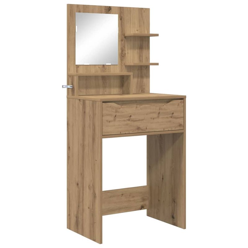 Casa si Gradina - Mobilier - Comode si corpuri - Masute de toaleta - Mese de toaleta pentru dormitor cu sertar Stejar Artizanal - Infinity.ro