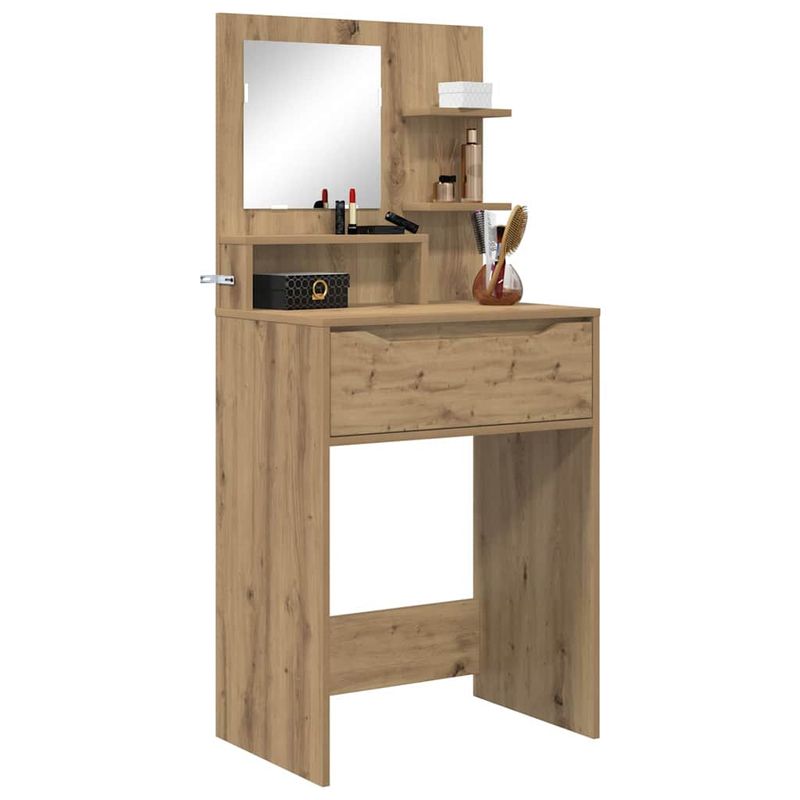 Casa si Gradina - Mobilier - Comode si corpuri - Masute de toaleta - Mese de toaleta pentru dormitor cu sertar Stejar Artizanal - Infinity.ro