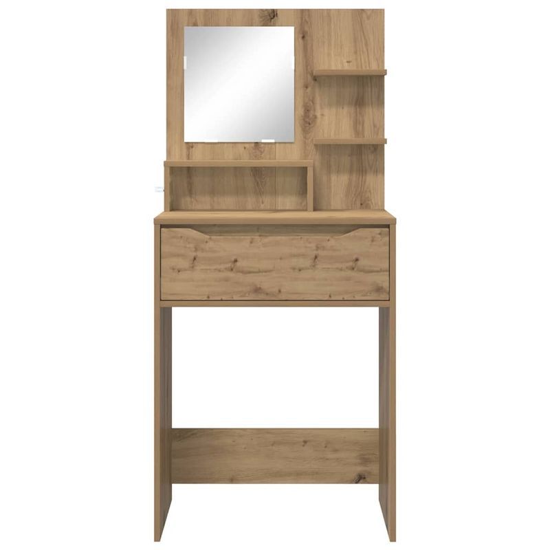 Casa si Gradina - Mobilier - Comode si corpuri - Masute de toaleta - Mese de toaleta pentru dormitor cu sertar Stejar Artizanal - Infinity.ro
