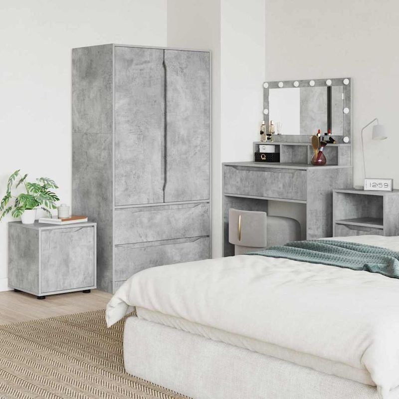 Casa si Gradina - Mobilier - Dulapuri si sifoniere - Dulapuri - Dulap de Baie Gri din beton 40,5 x 40 x 44 cm Lemn compozit - Infinity.ro