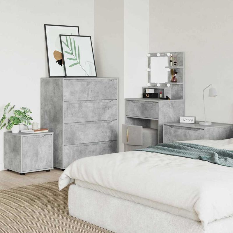 Casa si Gradina - Mobilier - Dulapuri si sifoniere - Dulapuri - Dulap de Baie Gri din beton 40,5 x 40 x 44 cm Lemn compozit - Infinity.ro