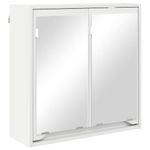 Casa si Gradina - Mobilier - Mobilier baie - Corpuri baie - Dulap cu oglinda pentru baie Alb 60 x 20 x 60 cm Lemn compozit - Infinity.ro
