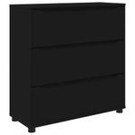 Casa si Gradina - Mobilier - Dulapuri si sifoniere - Dulapuri - Dulap de depozitare Negru 80 x 31 x 81 cm Lemn compozit - Infinity.ro