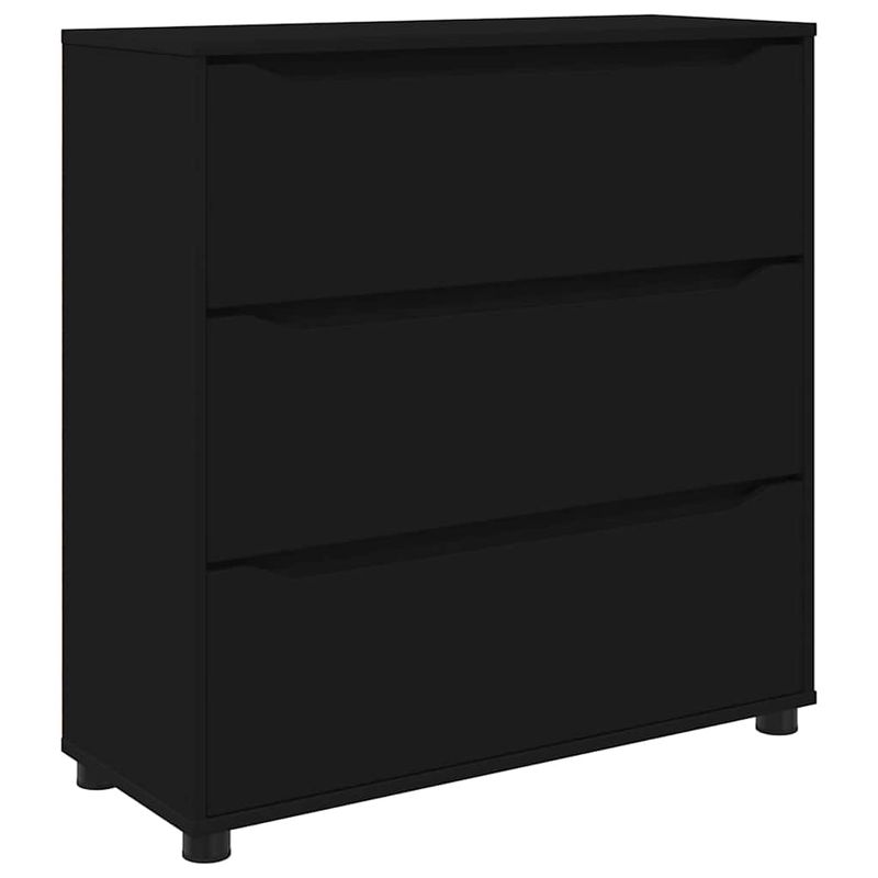 Casa si Gradina - Mobilier - Dulapuri si sifoniere - Dulapuri - Dulap de depozitare Negru 80 x 31 x 81 cm Lemn compozit - Infinity.ro