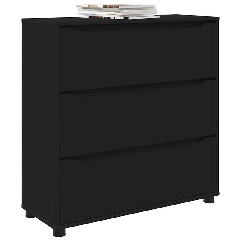 Casa si Gradina - Mobilier - Dulapuri si sifoniere - Dulapuri - Dulap de depozitare Negru 80 x 31 x 81 cm Lemn compozit - Infinity.ro