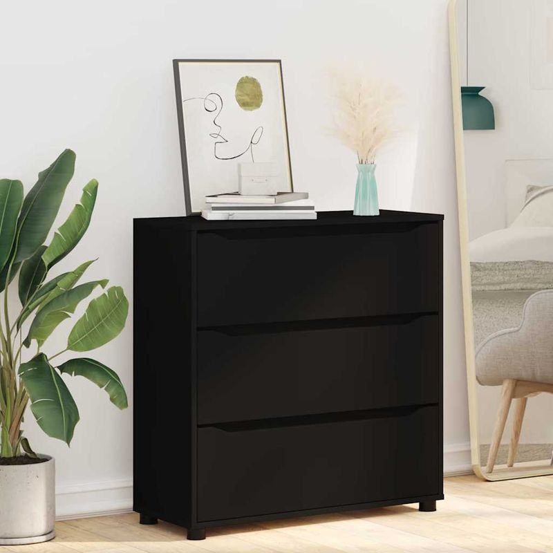 Casa si Gradina - Mobilier - Dulapuri si sifoniere - Dulapuri - Dulap de depozitare Negru 80 x 31 x 81 cm Lemn compozit - Infinity.ro