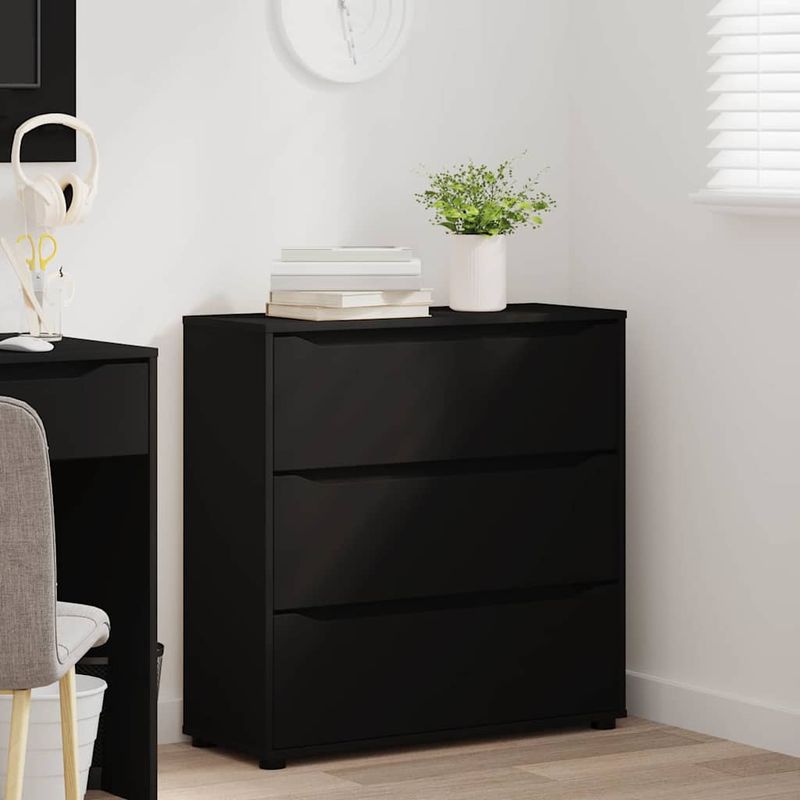 Casa si Gradina - Mobilier - Dulapuri si sifoniere - Dulapuri - Dulap de depozitare Negru 80 x 31 x 81 cm Lemn compozit - Infinity.ro