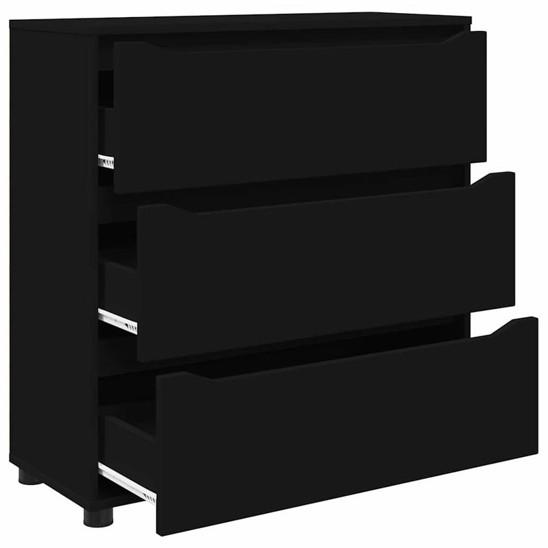 Casa si Gradina - Mobilier - Dulapuri si sifoniere - Dulapuri - Dulap de depozitare Negru 80 x 31 x 81 cm Lemn compozit - Infinity.ro