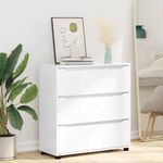 Casa si Gradina - Mobilier - Dulapuri si sifoniere - Dulapuri - Dulap de depozitare Alb lucios 80 x 31 x 81 cm Lemn compozit - Infinity.ro