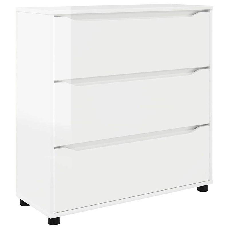Casa si Gradina - Mobilier - Dulapuri si sifoniere - Dulapuri - Dulap de depozitare Alb lucios 80 x 31 x 81 cm Lemn compozit - Infinity.ro