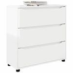 Casa si Gradina - Mobilier - Dulapuri si sifoniere - Dulapuri - Dulap de depozitare Alb lucios 80 x 31 x 81 cm Lemn compozit - Infinity.ro
