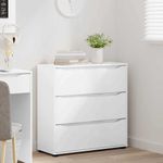 Casa si Gradina - Mobilier - Dulapuri si sifoniere - Dulapuri - Dulap de depozitare Alb lucios 80 x 31 x 81 cm Lemn compozit - Infinity.ro