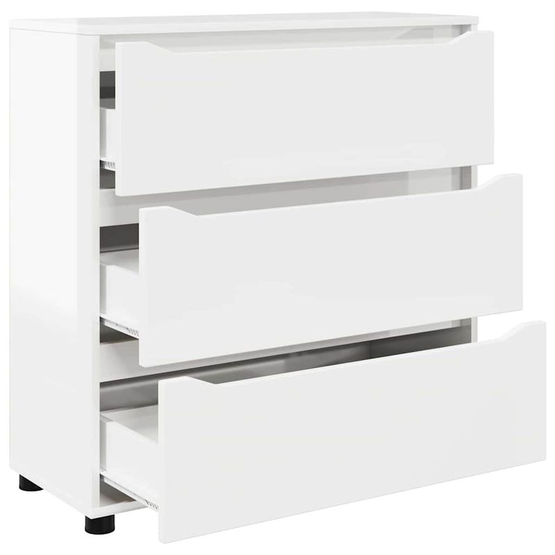 Casa si Gradina - Mobilier - Dulapuri si sifoniere - Dulapuri - Dulap de depozitare Alb lucios 80 x 31 x 81 cm Lemn compozit - Infinity.ro