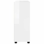 Casa si Gradina - Mobilier - Dulapuri si sifoniere - Dulapuri - Dulap de depozitare Alb lucios 80 x 31 x 81 cm Lemn compozit - Infinity.ro