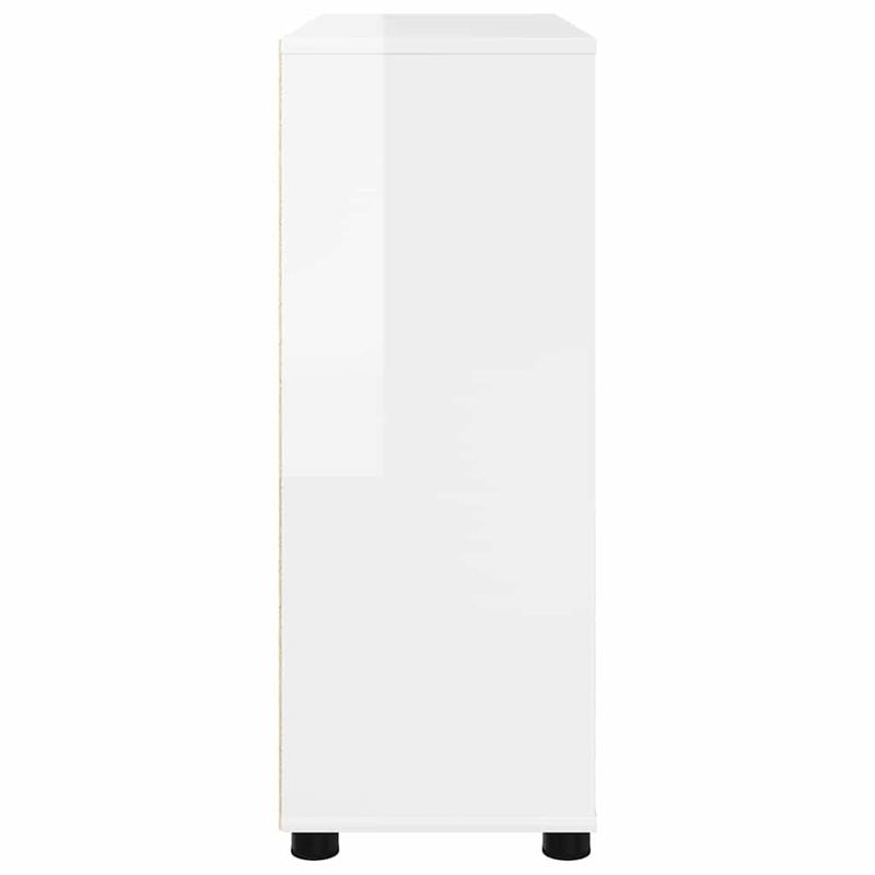 Casa si Gradina - Mobilier - Dulapuri si sifoniere - Dulapuri - Dulap de depozitare Alb lucios 80 x 31 x 81 cm Lemn compozit - Infinity.ro