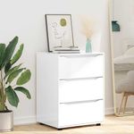 Casa si Gradina - Mobilier - Dulapuri si sifoniere - Dulapuri - Dulap de depozitare Alb lucios 60 x 48 x 81 cm Lemn compozit - Infinity.ro
