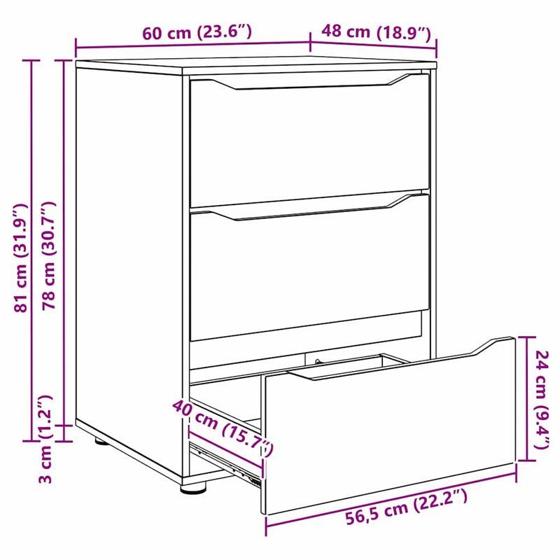 Casa si Gradina - Mobilier - Dulapuri si sifoniere - Dulapuri - Dulap de depozitare Alb 60 x 48 x 81 cm Lemn compozit - Infinity.ro