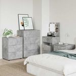 Casa si Gradina - Mobilier - Dulapuri si sifoniere - Dulapuri - Dulap de depozitare Gri din beton 60 x 48 x 81 cm Lemn compozit - Infinity.ro