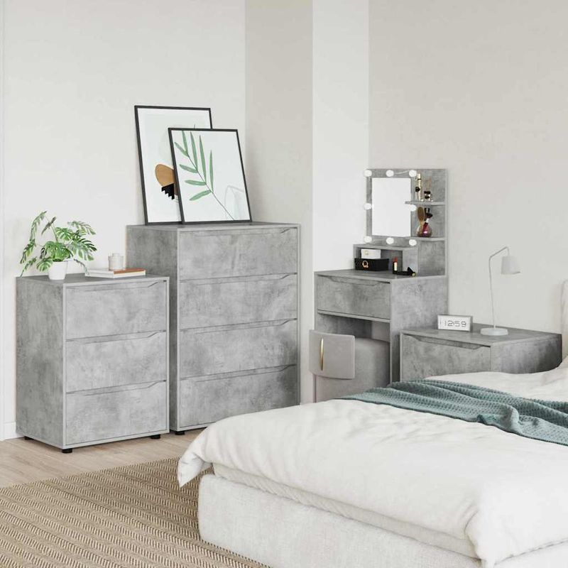 Casa si Gradina - Mobilier - Dulapuri si sifoniere - Dulapuri - Dulap de depozitare Gri din beton 60 x 48 x 81 cm Lemn compozit - Infinity.ro