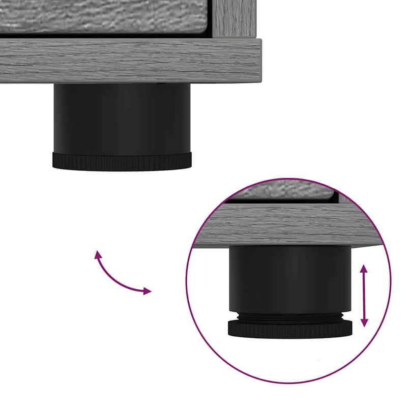 Casa si Gradina - Mobilier - Dulapuri si sifoniere - Dulapuri - Dulap de depozitare Gri Sonoma 40 x 48 x 57 cm Lemn compozit - Infinity.ro