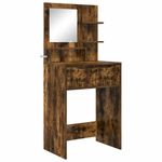 Casa si Gradina - Mobilier - Comode si corpuri - Masute de toaleta - Mese de toaleta pentru dormitor cu sertar Stejar fumuriu - Infinity.ro