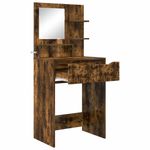 Casa si Gradina - Mobilier - Comode si corpuri - Masute de toaleta - Mese de toaleta pentru dormitor cu sertar Stejar fumuriu - Infinity.ro
